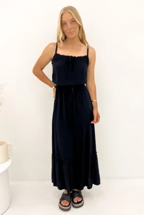 Kayla Maxi Dress Black Versatile Mood