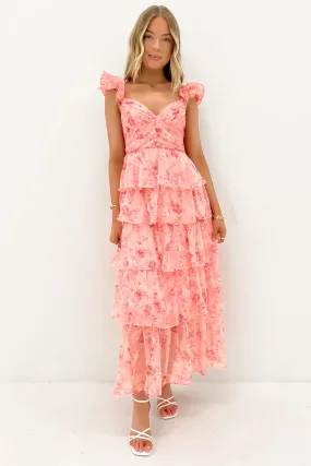 Keelan Maxi Dress Pink Eye Catching