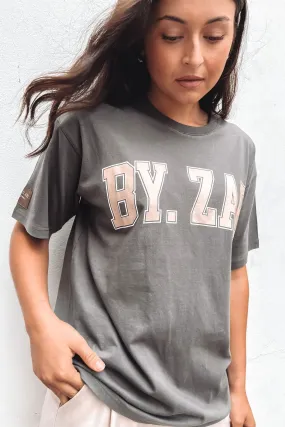 All-Season Comfort Wear Kendall Collegiate Tee Charcoal