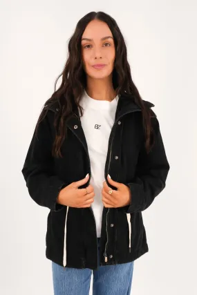 Kingston Anorak Washed Black Daily Wear Jacket Easy Fit Piece