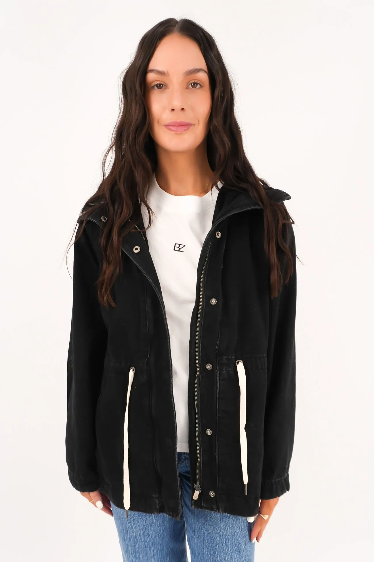 Reinforced Shoulder Protection Kingston Anorak Washed Black