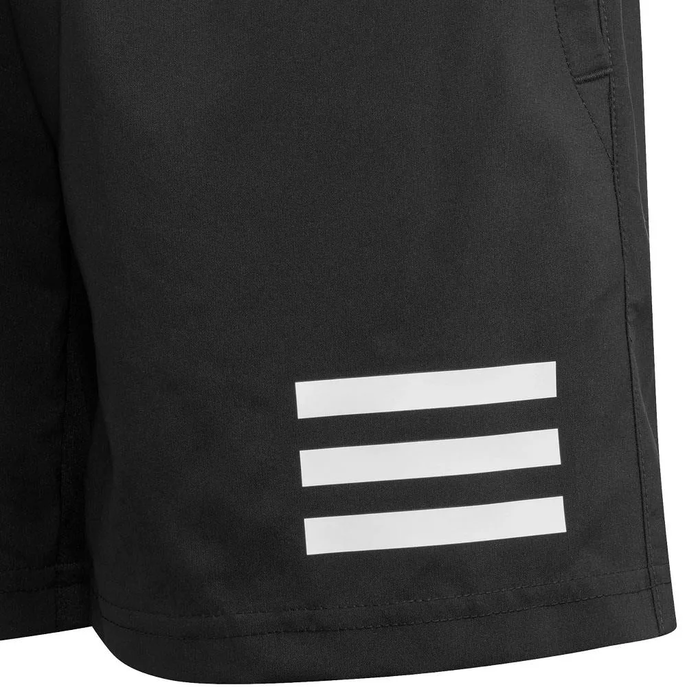 Ribbed edge adidas Boys Club 3 Stripe Short - Black