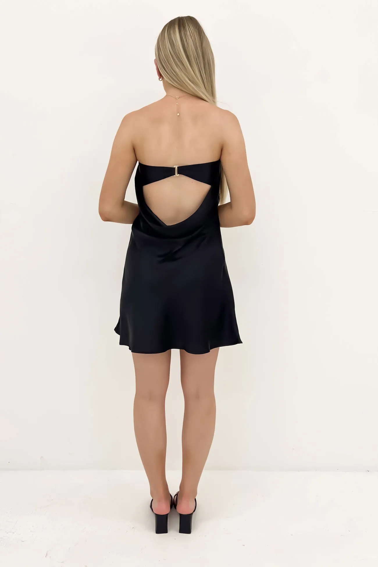 Fitted Edge Kole Mini Dress Black