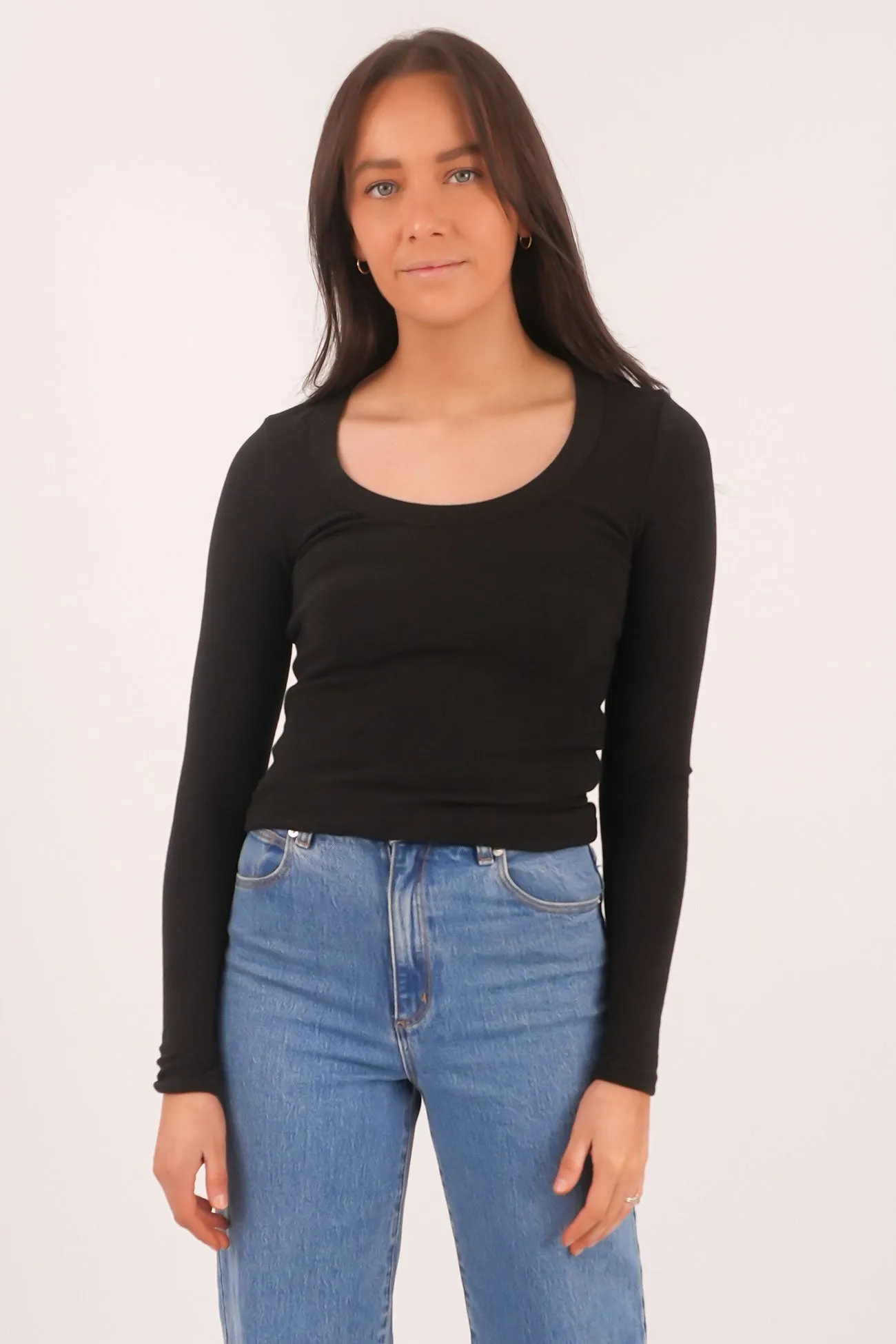 collection Generic brand Krissy Long Sleeve Top Black
