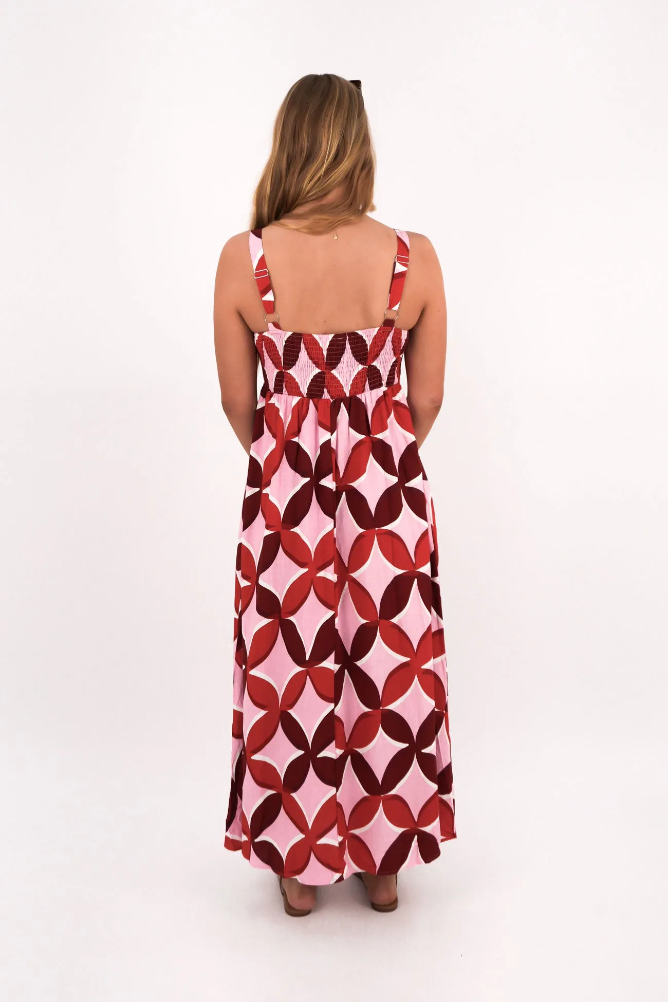 Kyra Midi Dress Bambina Dark Tones