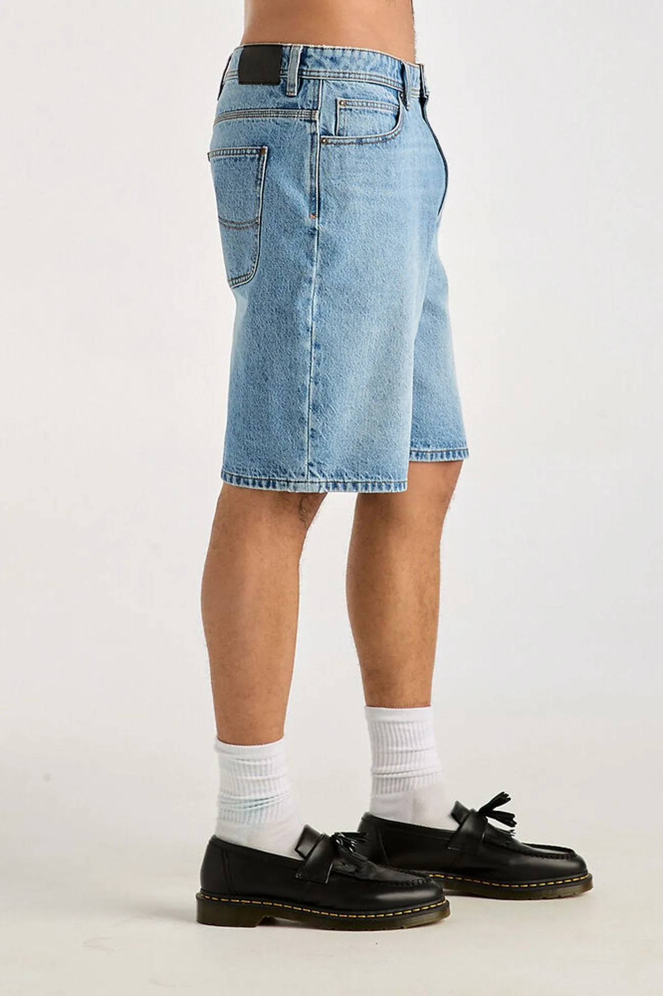 Handmade L-Five Biggie Short Breakers Blue