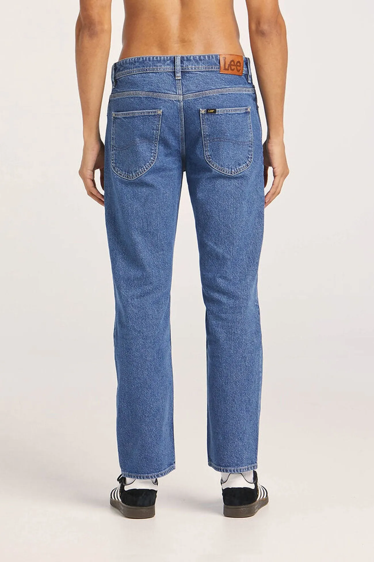 L-Three Straight Jean Satisfaction Indigo Plain Comfort All Style Fit
