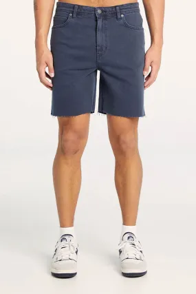 Snag Free Zipper Lounge Fit L-Two Short Smoke Blue