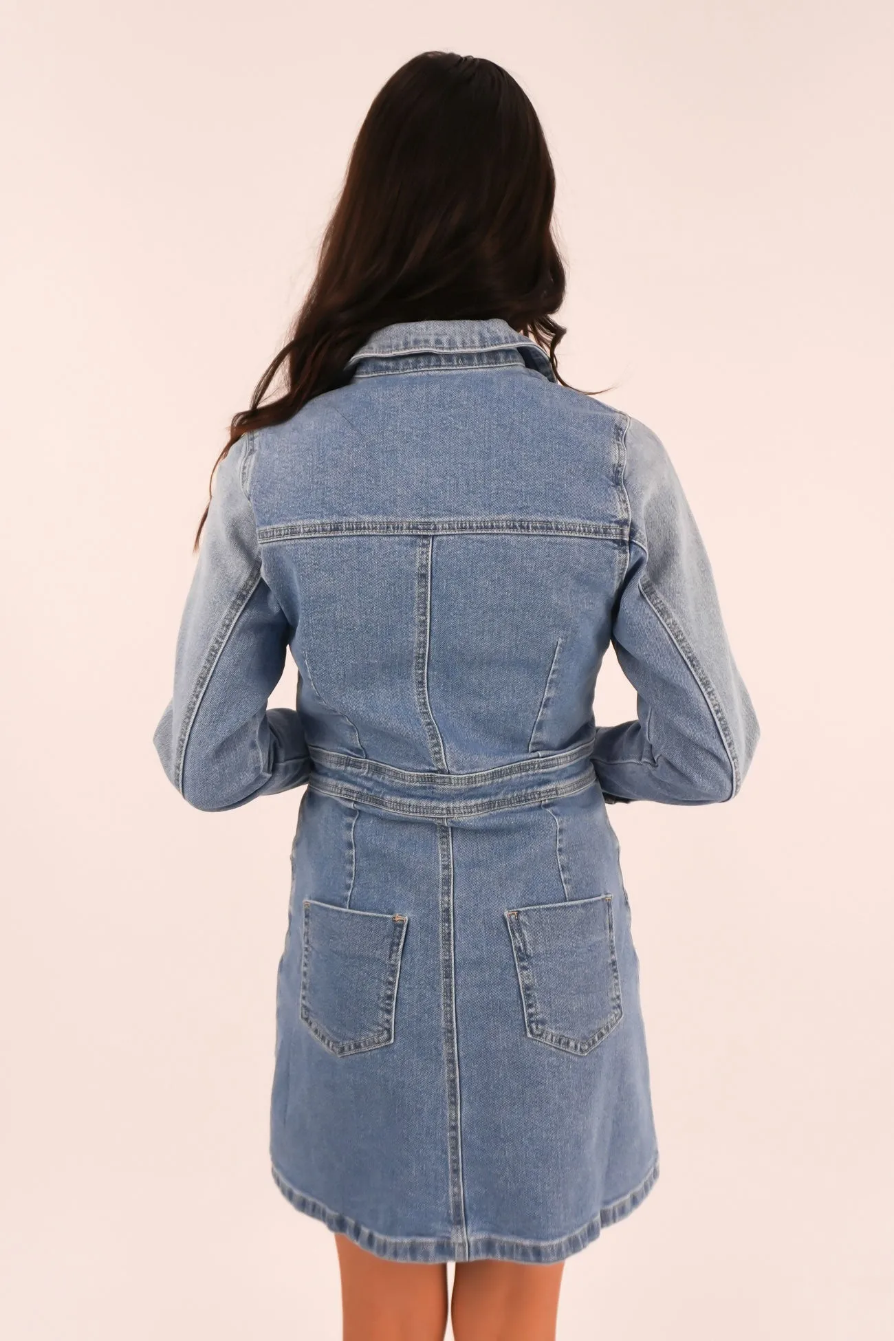 Pure Elegance Casual weekend dress Rylie Dress Mixed Denim