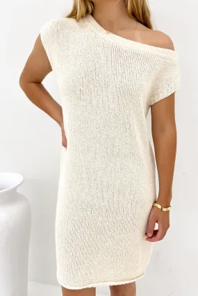 Lachy Mini Dress Cream Brunch Tone Soft Gradient