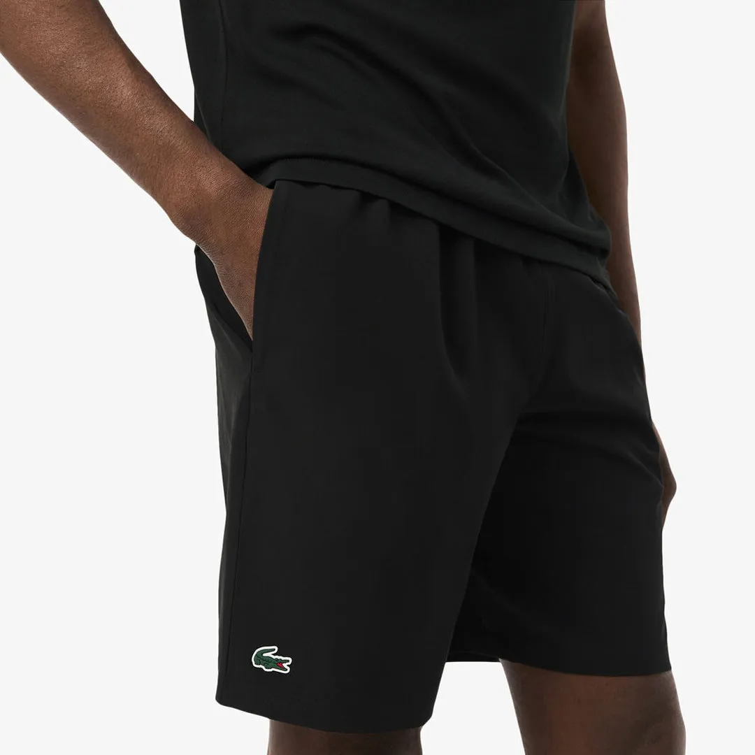 Lacoste Men's Djokovic X Tennis Short - Black/Yellow anti - static Minimalist Look All Day Comfort