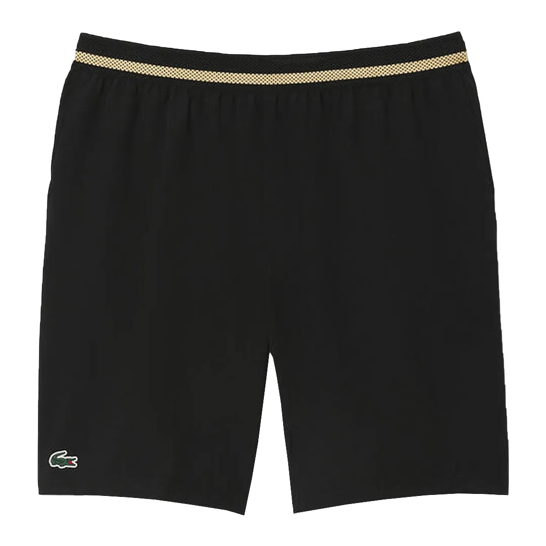 High-End Material Lacoste Men's Djokovic X Tennis Short - Black/Yellow anti - static