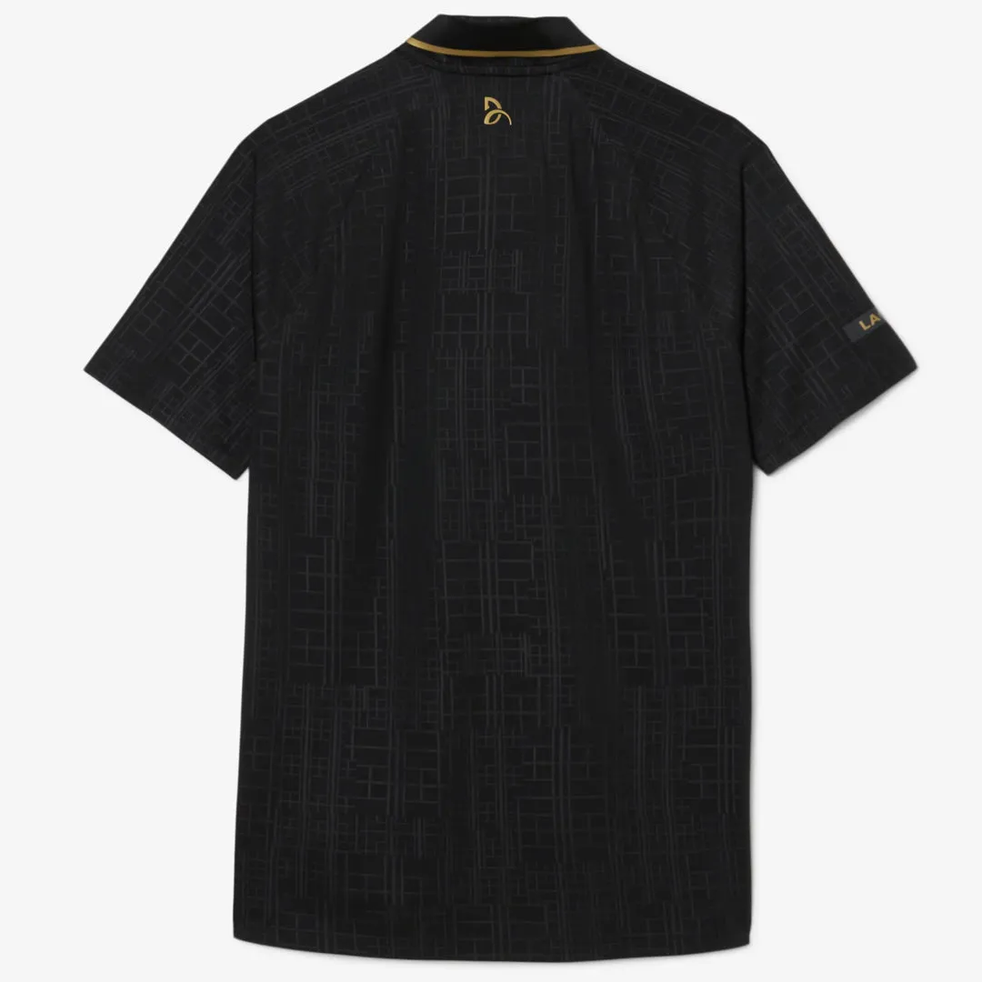 Versatile Design Modern Touch Lacoste Men's Novak Djokovic US Night Polo - Noir Functional Pockets