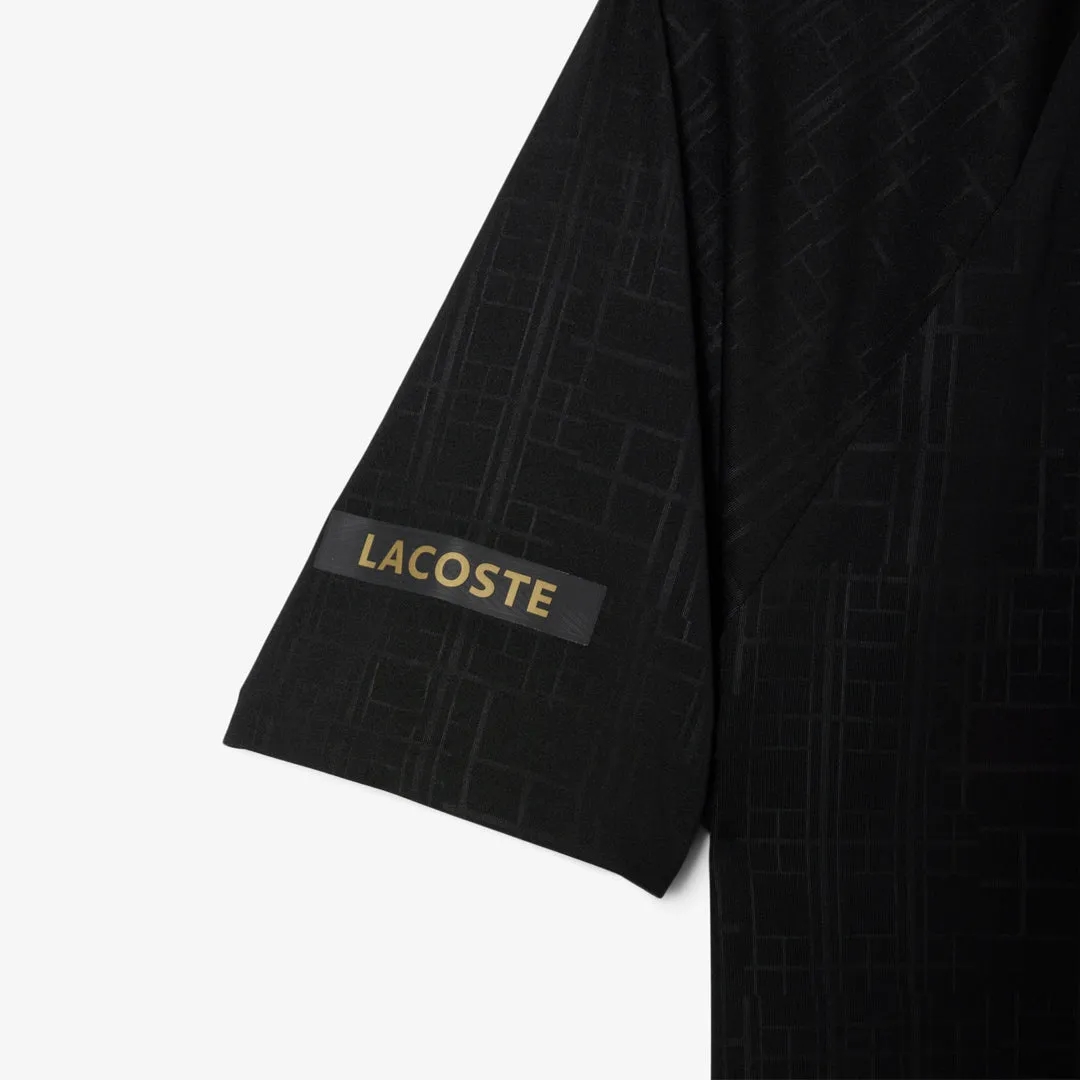Printed Lacoste Men's Novak Djokovic US Night Polo - Noir Functional Pockets