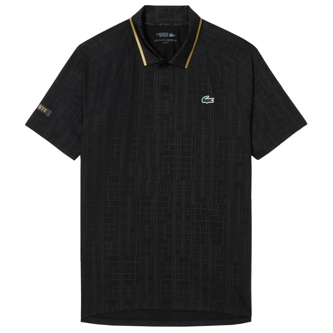Hem Design Lacoste Men's Novak Djokovic US Night Polo - Noir Functional Pockets
