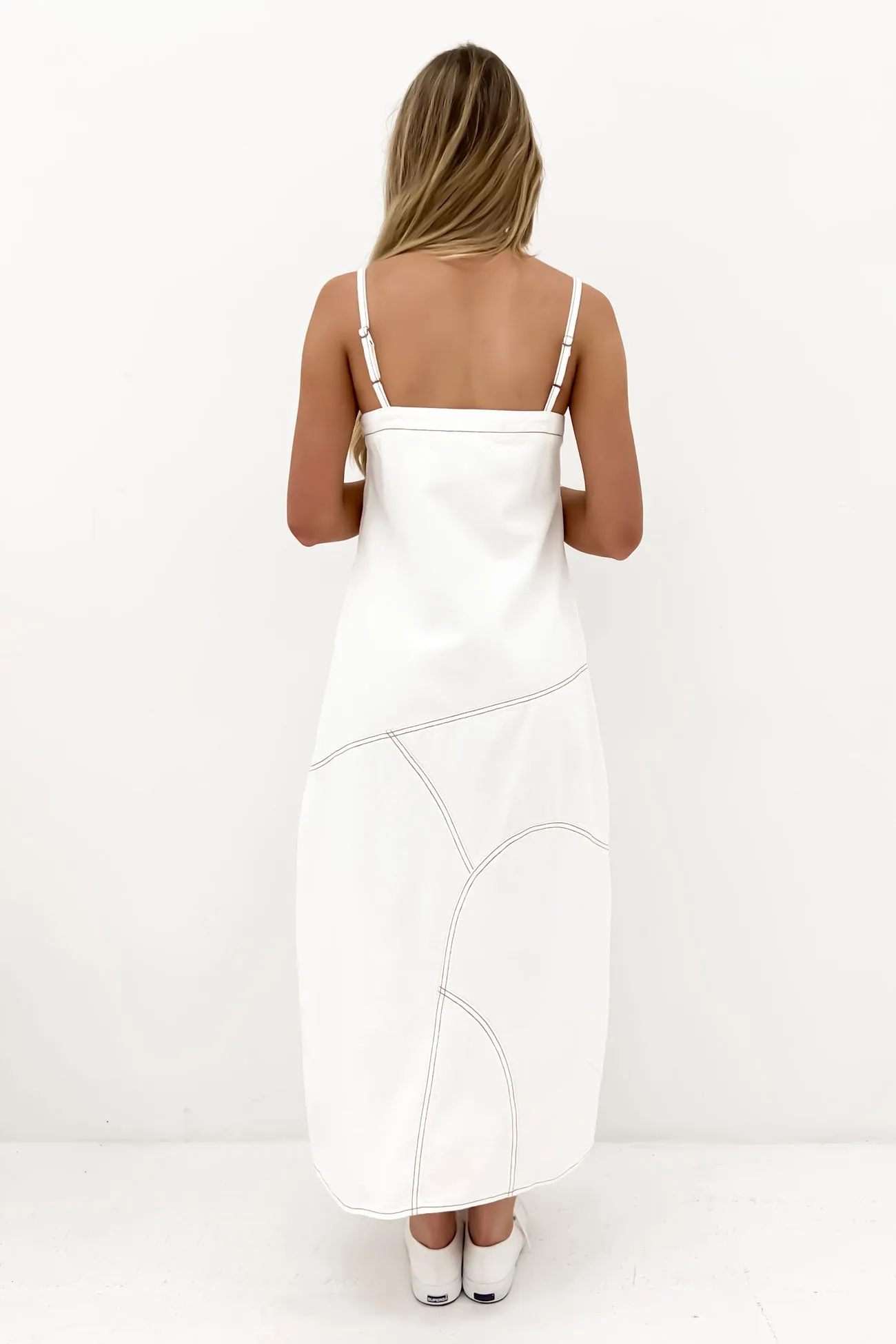 Youth Charm Lana Maxi Dress Vintage White