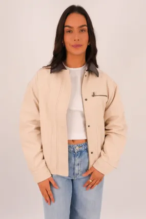 Laney Jacket Tan HypoallergenicMaterial Layer Piece