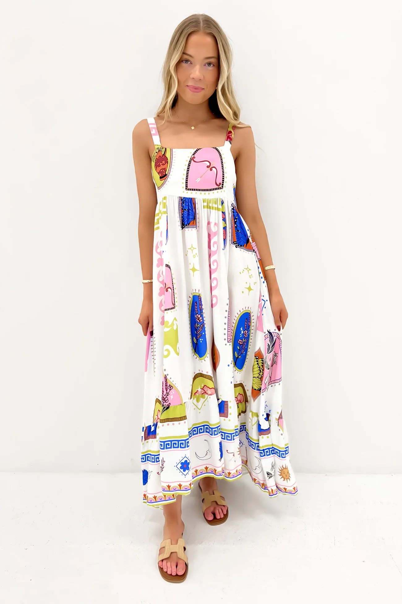 Larissa Maxi Dress Sunetta Front-Slit Work or Casual