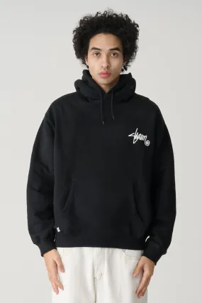 Shawn Script Hood Black Sporty Casual