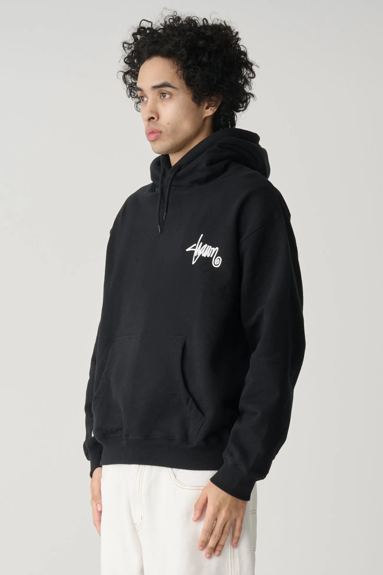 Plaid Design Shawn Script Hood Black