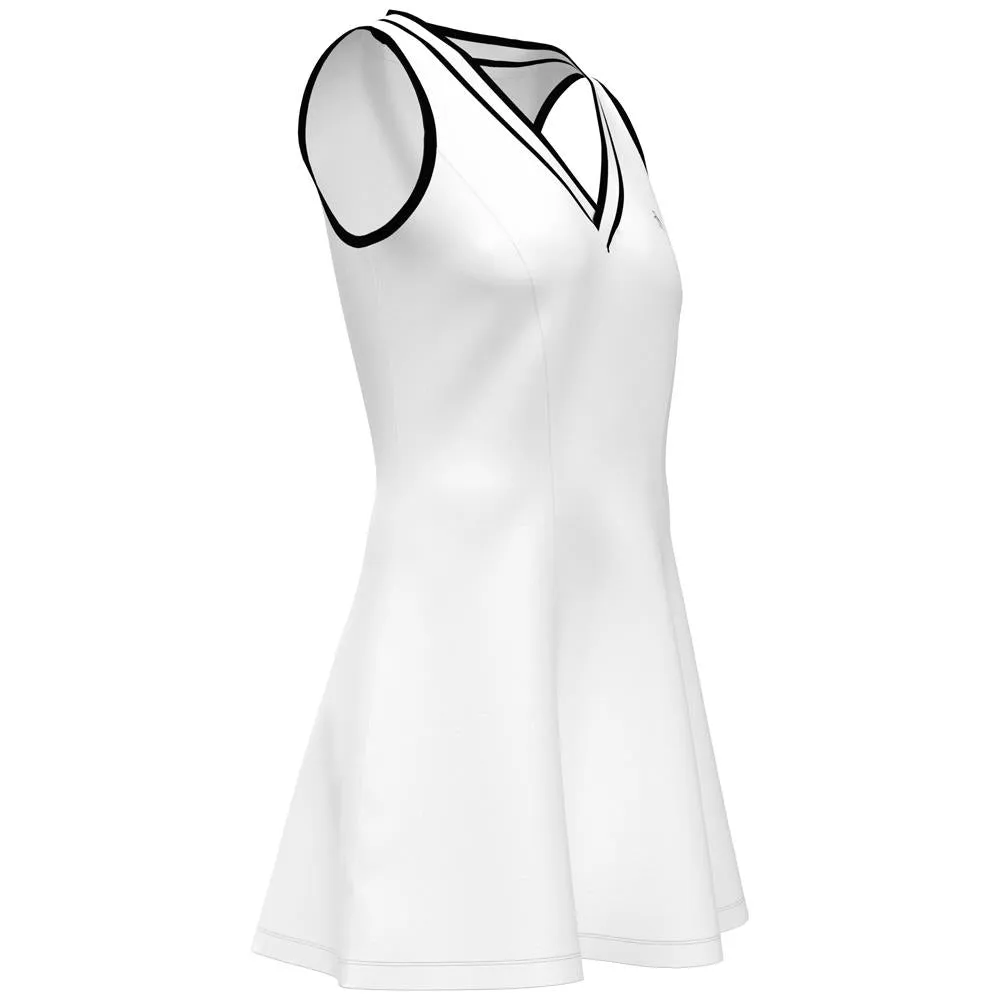 LaserCut Penguin Women's Essential Tennis Dress - Bright White UV - resistant