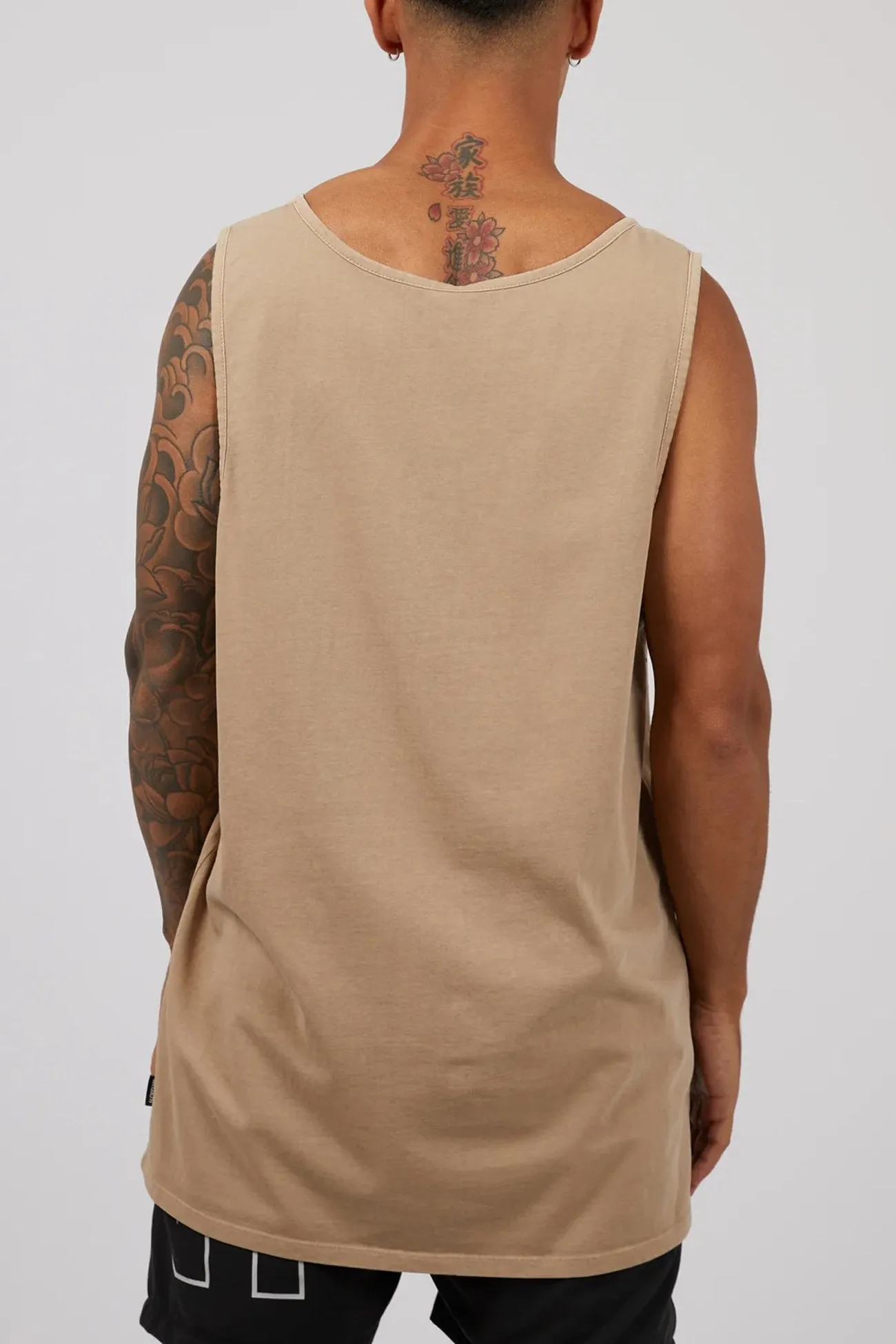 Link Singlet Tan Navigation - equipped Ribbed Cuffs
