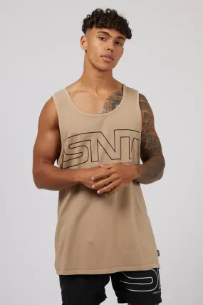 transportation purpose Reinforced Edges Link Singlet Tan