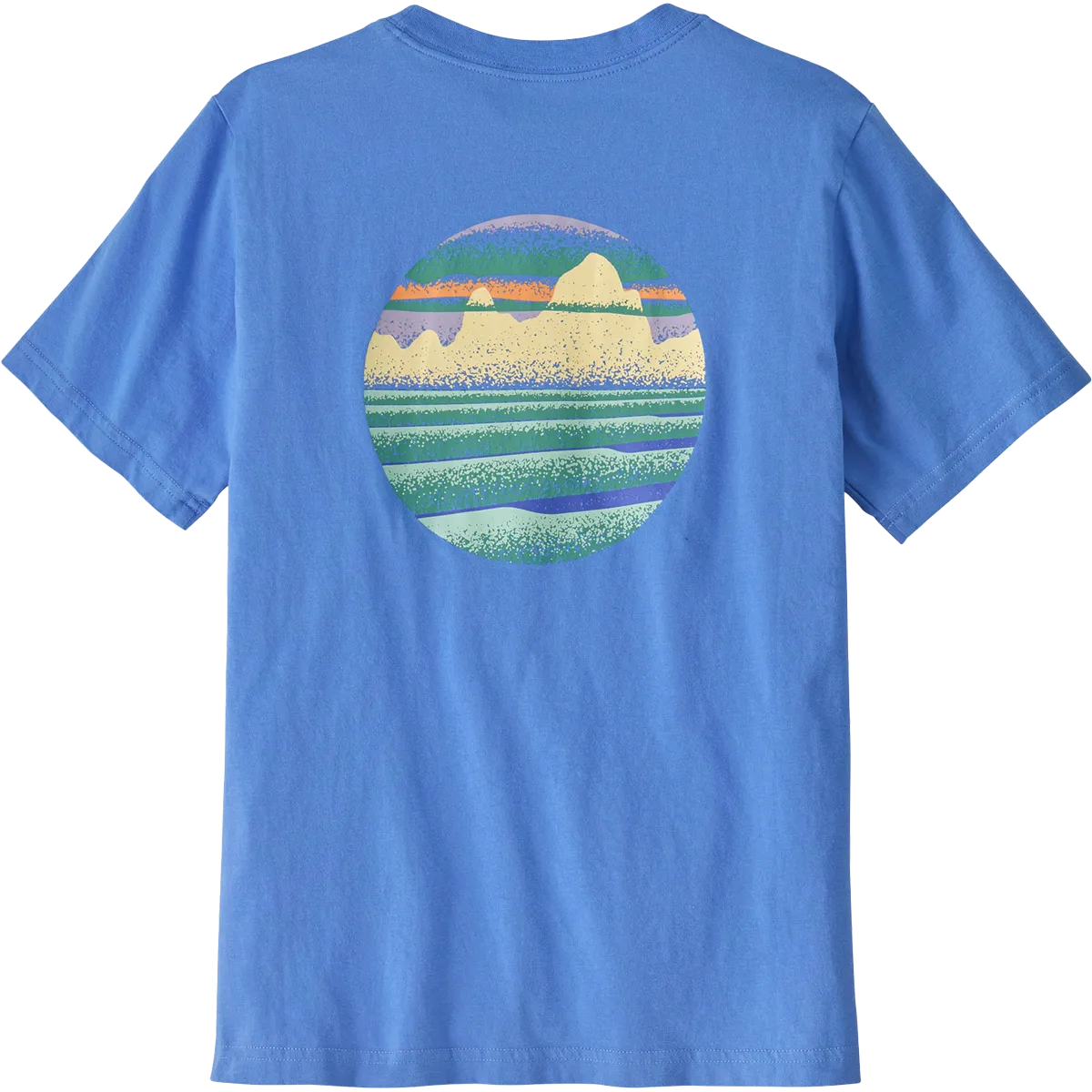 Youth Skyline Stencil T-Shirt Weighted Hem Design Luxurious Feel