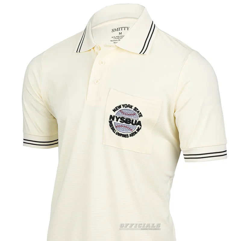 Mountain Retreat Anti Static Finish NYSBUA Logo Cream Umpire Shirt
