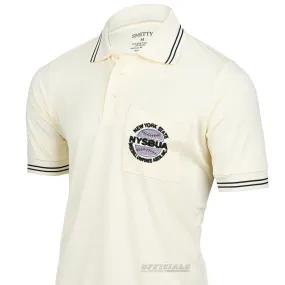 Tall friendly NYSBUA Logo Cream Umpire Shirt