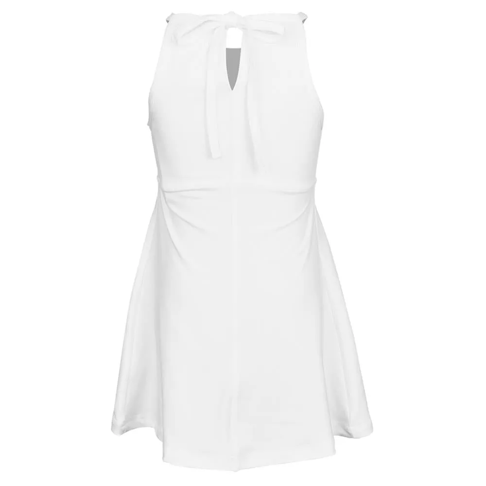 Elegant Look Leather Trim Sofibella Girls Club Lux Dress - White