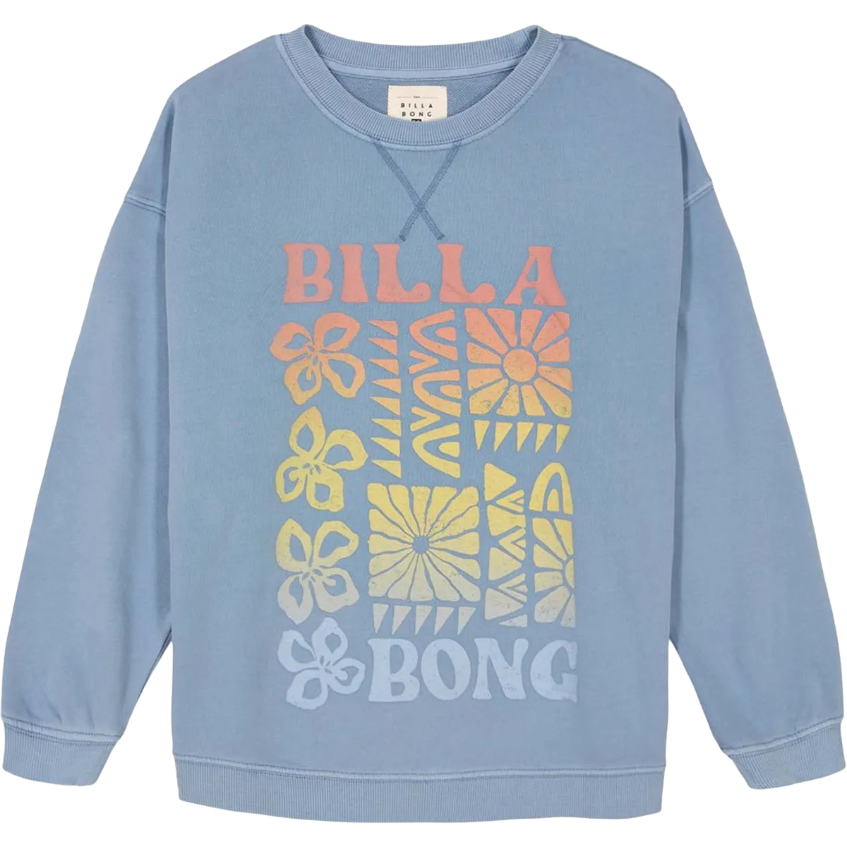 Adjustable Hood Youth Wood Block Crewneck
