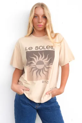 Travel Friendly Le Soleil Tee Beige