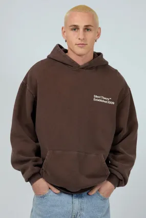 Cold Days Essential Style Lead Hoodie Chocolate