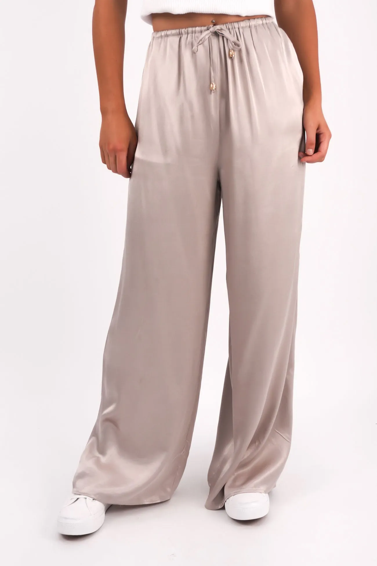 Leala Pant Silver All-Purpose Wear Casual Layering