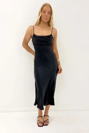Edie Midi Dress Black Pure Elegance Sharp Fit