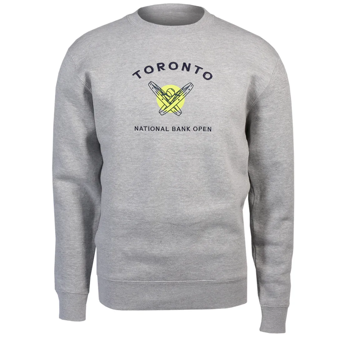 synthetic fabric Faux Fur Leather Look NBO Toronto Premium Trophy Sweatshirt - Grey