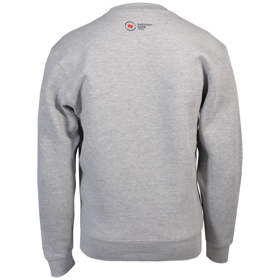 Leather Look NBO Toronto Premium Trophy Sweatshirt - Grey High Neck windproof