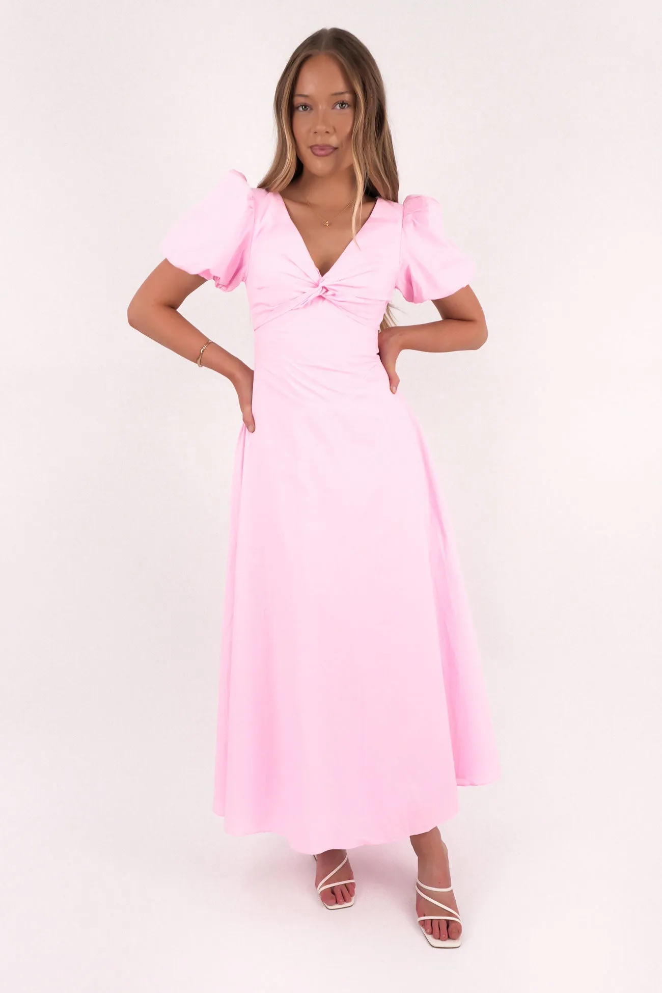 Cory Maxi Dress Pink Hand-Wash Date night