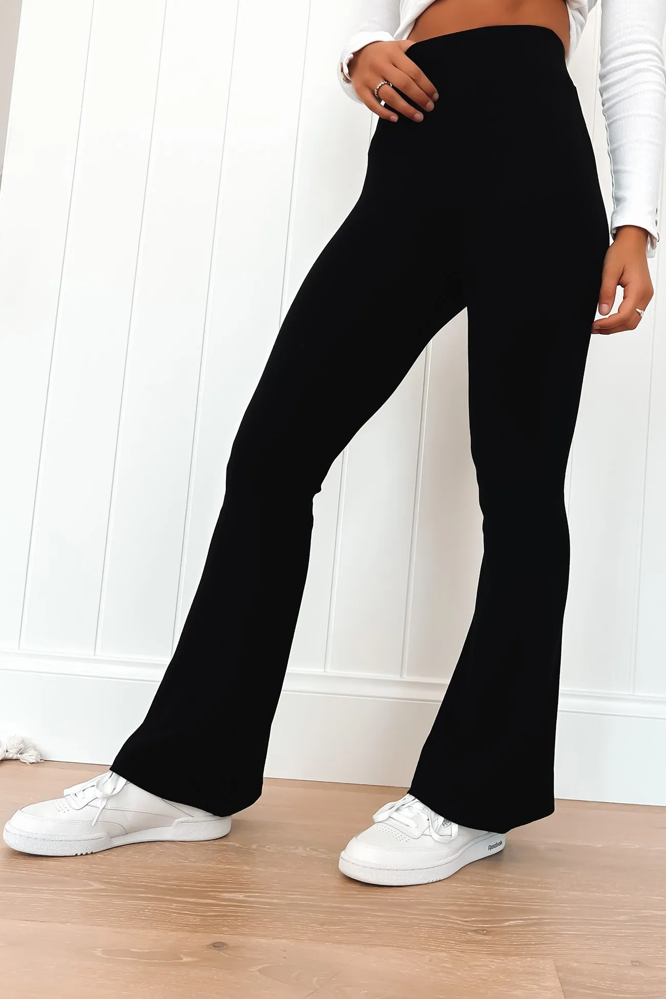 AntiSnagZippers Lennox Ribbed Pant Black