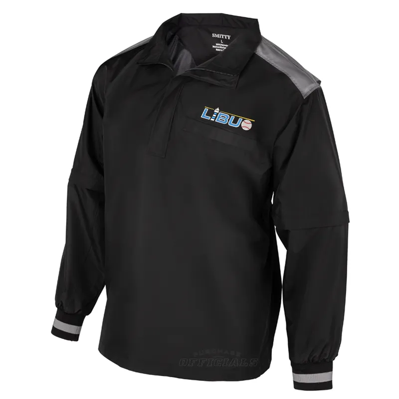 ContouredShoulderFit LIBUO Logo MLB Convertible Pullover Umpire Jacket