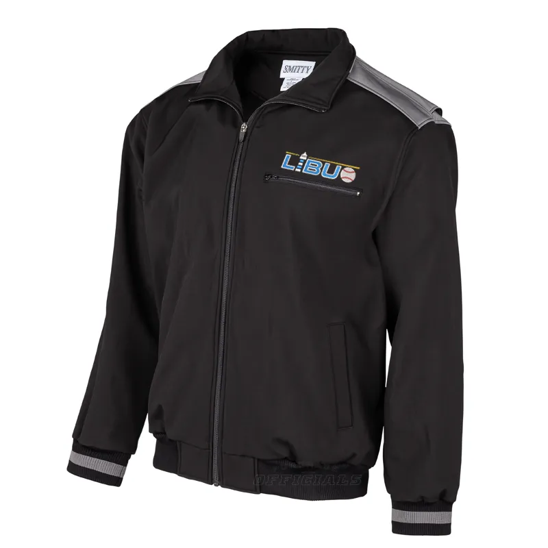 LIBUO Logo MLB Full Zip Thermal Fleece Umpire Jacket Transitional Look Bright Color