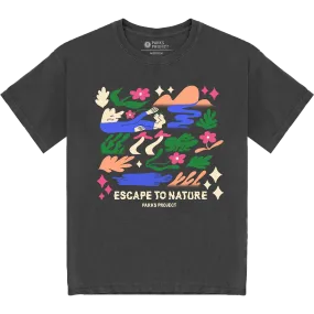 Non Restrictive Silhouette Escape to Nature Tee