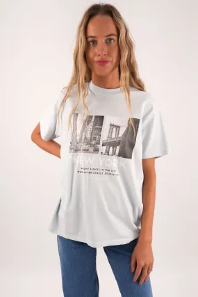 New York Relaxed Tee Cloud Regular fit normality Functional Fashion