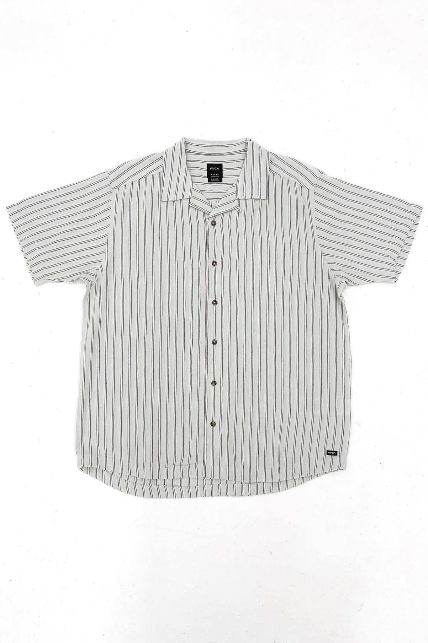 Autumn Look Beat Stripe Short Sleeve Shirt Green Tea