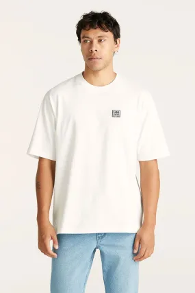 AntiBacterialTreatment Embroidered Lee Limited Baggy Tee Vintage White