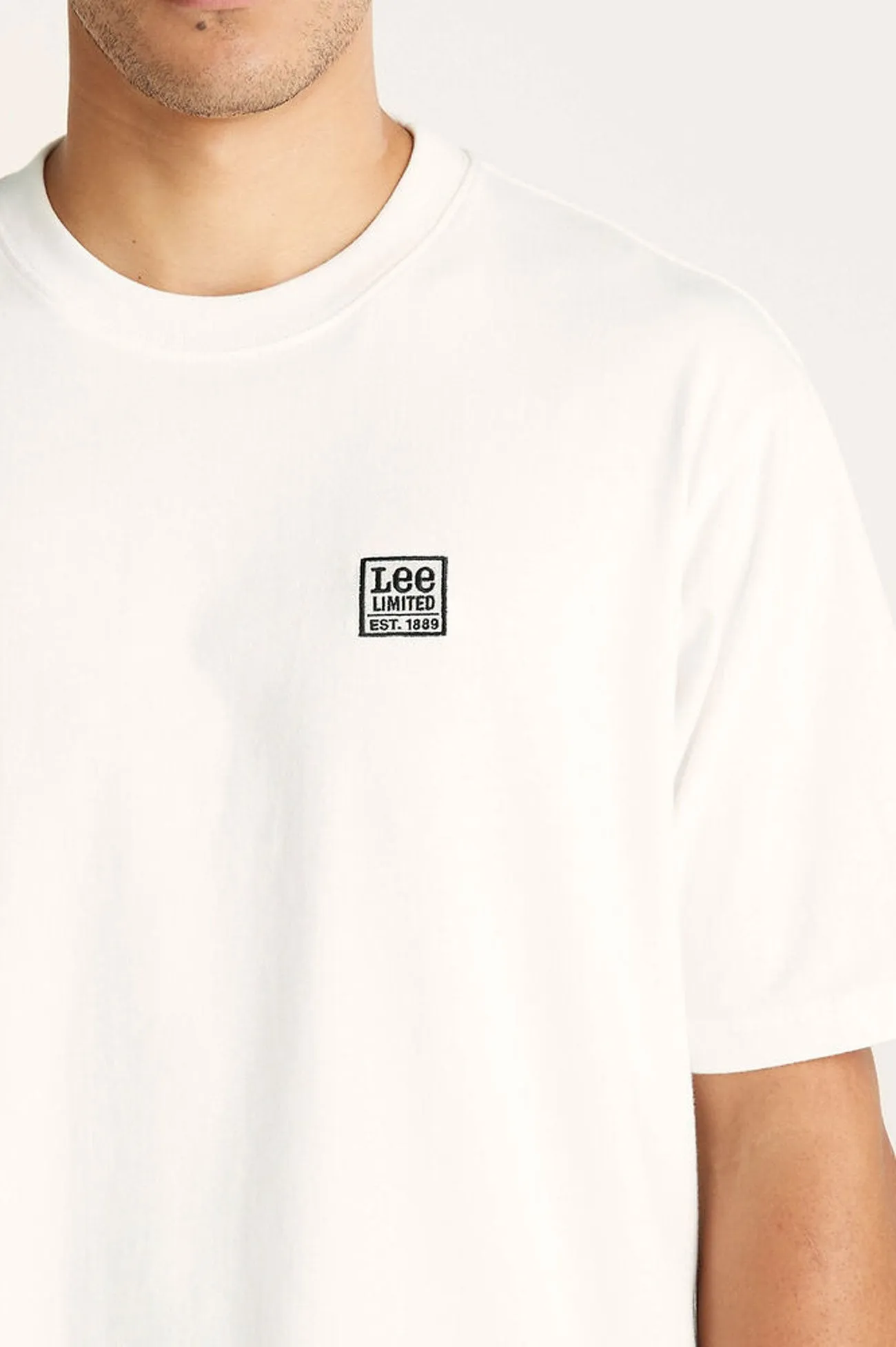 Lee Limited Baggy Tee Vintage White Daily Fashion MoistureWickingFabric