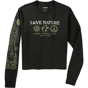 Women's Love Nature Boxy Long Sleeve waterproof