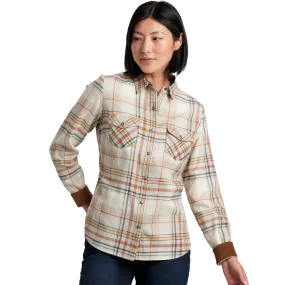 Heather Effect Finish Women's Tess Flannel Long Sleeve Shirt