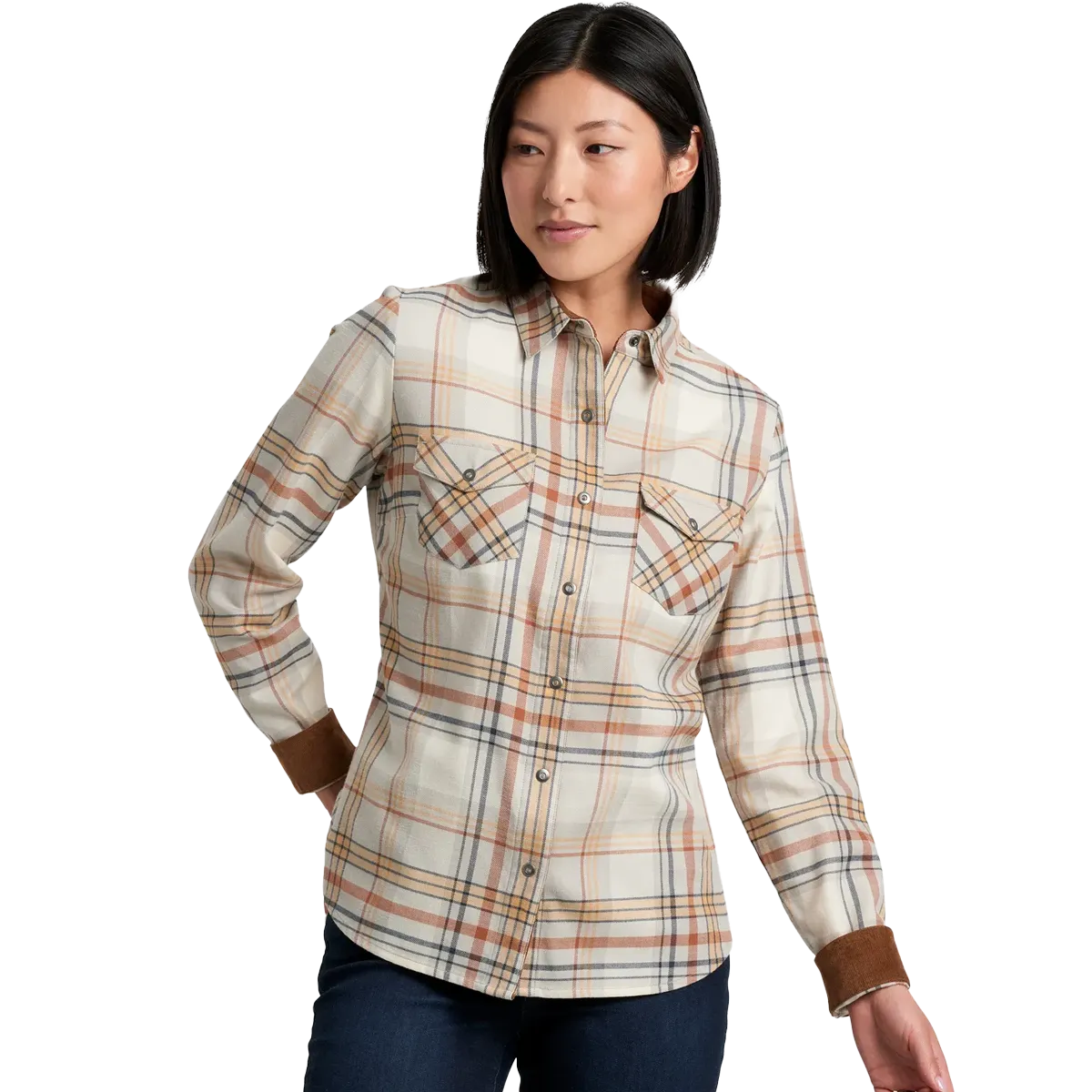 Soft Touch Fabric Women's Tess Flannel Long Sleeve Shirt